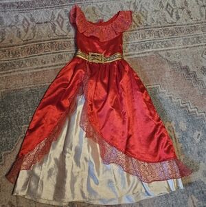 Disney Red and Gold Princess Dance Costume